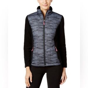Ideology Hybrid jacket Quilted Two-Tone Jacket Black & Gray Jacket Women’s small